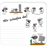 RNK verlag Mousepad block "Wir schaafen das!", 240 x 220 mm