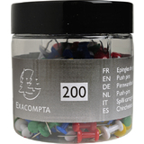 EXACOMPTA pinnwand-nadeln Push Pins, farbig sortiert