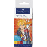 FABER-CASTELL tuschestift PITT artist pen, 6er Etui