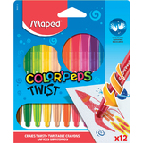 Maped wachsmalstift COLOR'PEPS TWIST, 12er Blister