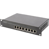 DIGITUS 10" gigabit Ethernet poe Switch, 8-Port