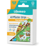 Lifemed kinder-pflaster-strips "Farmtiere", 40er Metallbox