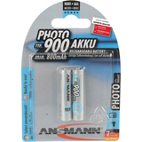 ANSMANN photo NiMH Akku, micro AAA, 900 mAh, 2er Blister