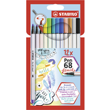 STABILO pinselstift Pen 68 brush, 12er Kartonetui