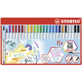 STABILO pinselstift Pen 68 brush, 25er Metalletui