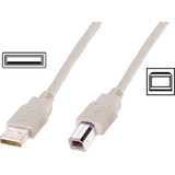 DIGITUS usb 2.0 Anschlusskabel, usb-a - usb-b Stecker, 5,0 m