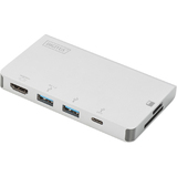 DIGITUS usb 3.0 Multiportadapter, 6-Port, silber