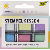 folia stempelkissen Set "Pastell", 6-farbig sortiert