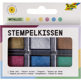 folia stempelkissen Set "Metallic", 6-farbig sortiert