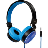 LogiLink stereo Headset, faltbar, schwarz/blau