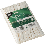 PAPSTAR Papier-Rhrstbchen "pure", Lnge: 140 mm, wei