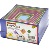 folia geschenkboxen "Eckig", 12 Stck Gren/Farben sortiert