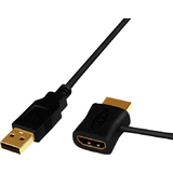 LogiLink hdmi Strom-Einspeiseadapterkabel, schwarz