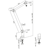 LogiLink professioneller Mikrofonarm, schwarz