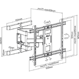 LogiLink tv-wandhalterung Full Motion, fr 93,98 - 203,20 cm