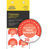 AVERY zweckform Prfplaketten "DGUV vorschrift 3", rot