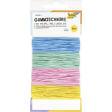 folia Gummischnre PASTELL, 4 farben  5 m sortiert