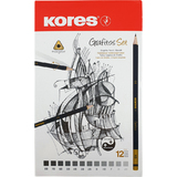 Kores bleistift "Grafitos Art", 12er Metalletui