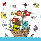 PAPSTAR motiv-servietten "Pirate Crew", 330 x 330 mm