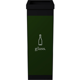 PAPERFLOW wertstoffsammelbox fr Glas, schwarz, 60 Liter