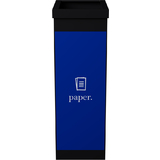PAPERFLOW wertstoffsammelbox fr Papier, schwarz, 60 Liter