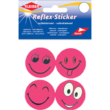 KLEIBER reflex-sticker "Happy Face", pink