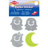 KLEIBER reflex-sticker "Gespenst & Mond", silber/gelb