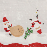 PAPSTAR weihnachts-motivservietten "Lutins de Noel"