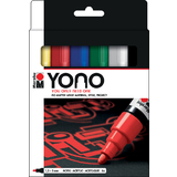 Marabu acrylmarker "YONO", 1,5 - 3,0 mm, 6er Set