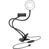 LogiLink Smartphone-Ringlicht-Klemmhalterung, 85 mm