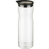 APS glaskaraffe mit Deckel, 1,0 Liter, Glas/Edelstahl