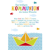 SUSY card Kommunionskarte "Schiffchen"