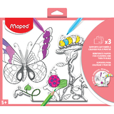 Maped 3D Zeichenpapier, din A4, 3 Blatt