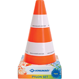 SCHILDKRT Pylonen, 4er Set, orange / wei