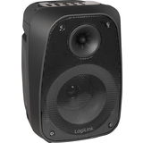 LogiLink bluetooth Lautsprecher mit Partylicht, schwarz