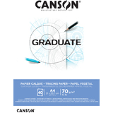 CANSON transparentpapierblock GRADUATE, din A4, 70 g/qm