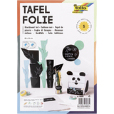 folia Tafelfolie/Kreidefolie, aus PVC, 230 x 330 mm, schwarz