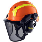 uvex schutzhelm pheos forestry, orange