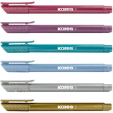 Kores fasermaler Brush tip Marker metallic Style