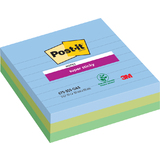 Post-it haftnotizen Super sticky Notes, 101 x 101mm, liniert