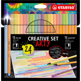 STABILO point 88 / pen 68 kreativ-set ARTY, 24er Kartonetui