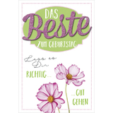 SUSY card Geburtstagskarte glitzer "Beste"