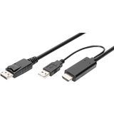 DIGITUS 4K hdmi Adapterkabel - hdmi auf DisplayPort, 2,0 m