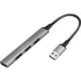 LogiLink usb 3.0 Slim-Hub, 4-Port, Aluminiumgehuse, grau