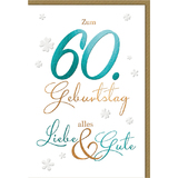 SUSY card Geburtstagskarte - 60. geburtstag "Schrift"