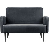 PAPERFLOW 2-Sitzer sofa LISBOA, Samtbezug, anthrazit