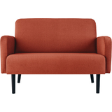 PAPERFLOW 2-Sitzer sofa LISBOA, Stoffbezug, rost
