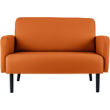 PAPERFLOW 2-Sitzer sofa LISBOA, Kunstlederbezug, orange