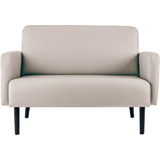 PAPERFLOW 2-Sitzer sofa LISBOA, Kunstlederbezug, wei