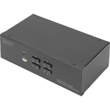 DIGITUS kvm Switch, 4 Port, dual Display, 4K, DisplayPort